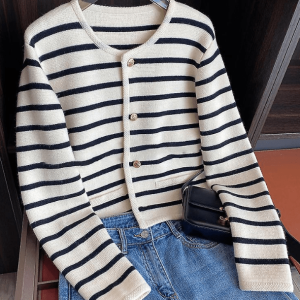 Y2K Nautical Sweater: Retro 90s Style for Summer Outfits & Grunge Fits