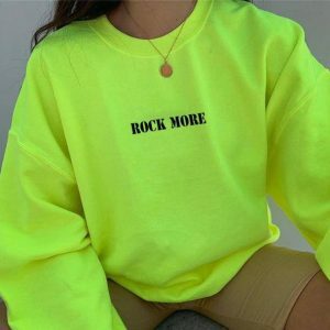 Y2K Neon Green Sweatshirt: Retro 90s Grunge Style for Summer Vibes