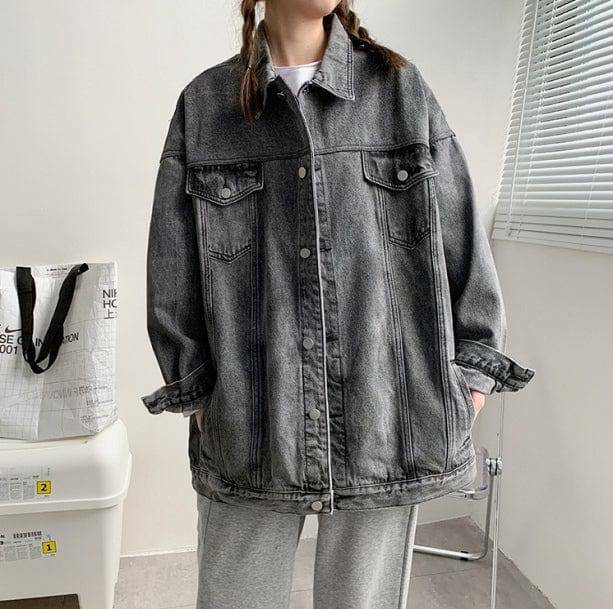 Y2K Normcore Jean Jacket: Retro 90s Grunge Style for Effortless Chic