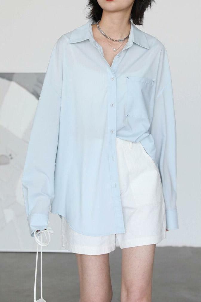 Y2K Oversized Poplin Shirt: Trendy Summer Essential for Retro Vibes