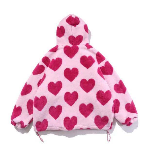 Y2K Pink Sweetheart Jacket - Retro Grunge Style for Summer Outfits