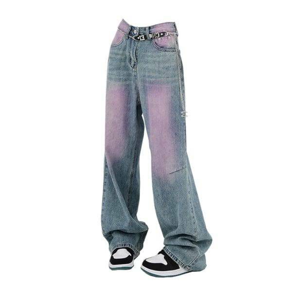 Y2K Pink Tint Baggy Jeans for Trendy Summer Outfits & Retro Vibes