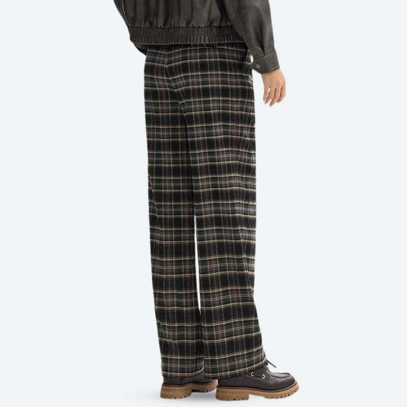 Y2K Plaid Pajama Pants: Retro Grunge Style for Cozy Summer Nights