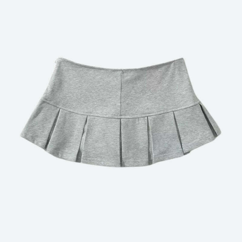 Y2K Pleated Micro Mini Skort for Trendy Summer Outfits & Grunge Vibes