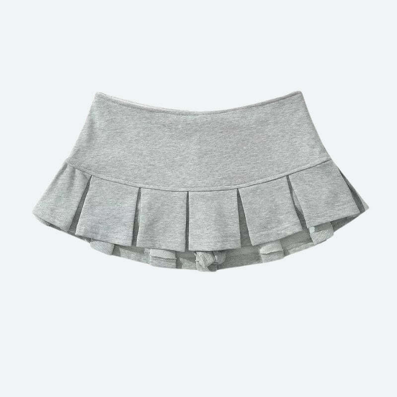 Y2K Pleated Micro Mini Skort for Trendy Summer Outfits & Grunge Vibes