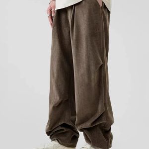 Y2K Pleated Wide Leg Pants for Trendy Summer Outfits & Retro Vibes