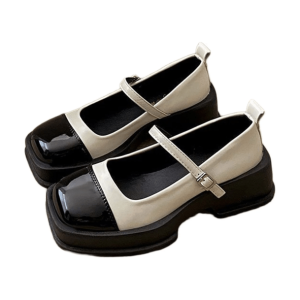 Y2K Preppy Square Toe Shoes for Retro Summer Outfits and Grunge Styles