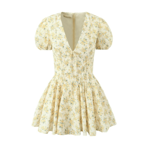 Y2K Puffy Sleeves Summer Dress - Retro Style for Trendy Outfits