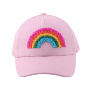 Y2K Rainbow Plush Baseball Cap for Retro Summer Vibes and Grunge Style