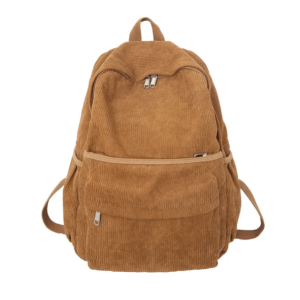 Y2K Retro Corduroy Backpack for Trendy Summer Outfits and Grunge Style