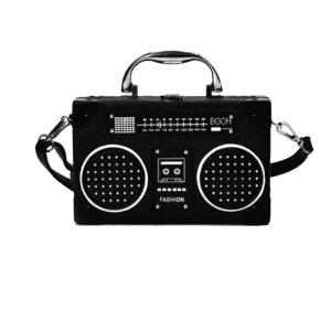 Y2K Retro Radio Style Handbag - Vintage-Inspired Accessory for Y2K Fits