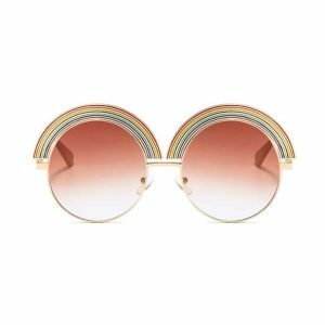 Y2K Retro Rainbow Sunglasses for Summer Vibes and 90s Fashion Flair