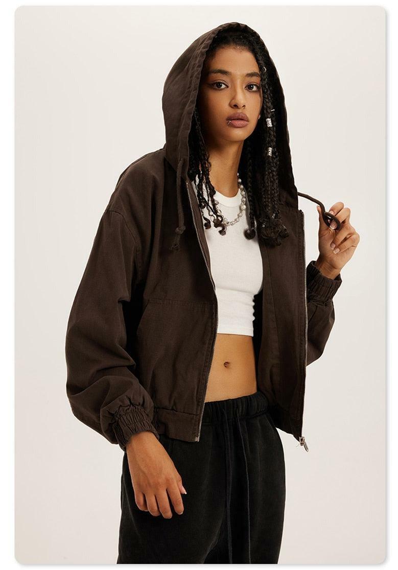 Y2K Retro Zip-Up Hoodie: Trendy 90s Grunge Style for Summer Outfits