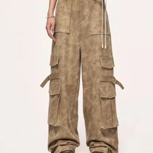 Y2K Safari Cargo Pants: Trendy Grunge Style for Summer Adventures