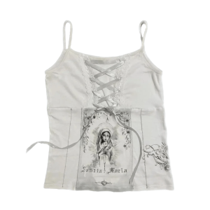 Y2K Santa Maria Crop Top - Trendy Summer Outfit for Retro Vibes