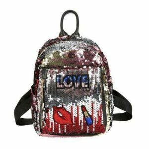 Y2K Shimmer Shine Backpack: Retro 90s Style for Summer Outfits