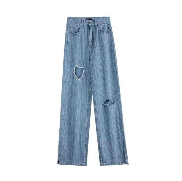 Y2K Soft Girl Heart Pants - Trendy Summer Outfit for Retro Vibes