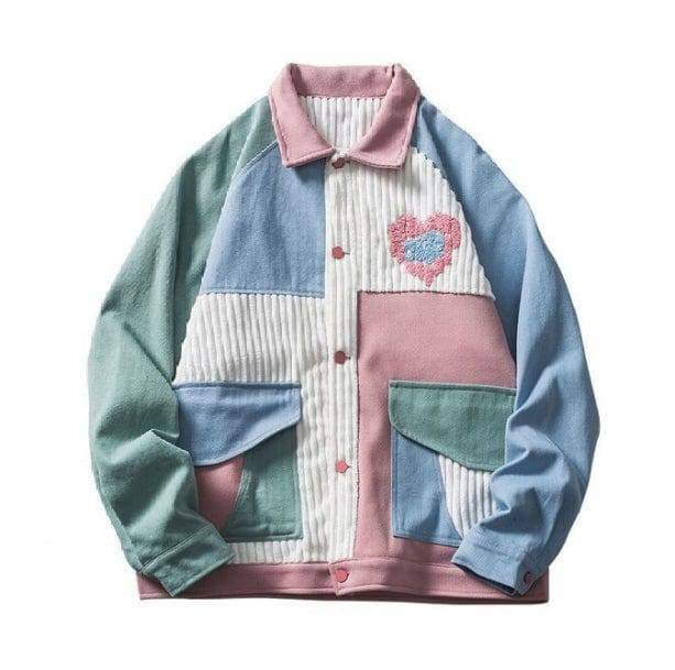 Y2K Soft Girl Pastel Jacket for Trendy Summer Outfits and Retro Vibes