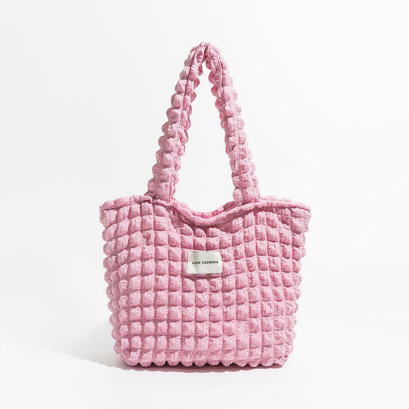 Y2K Soft Girl Popcorn Handbag - Retro Style for Summer Outfits