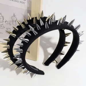 Y2K Spiky Headband for Retro Style, Grunge & 90s Fashion Outfits