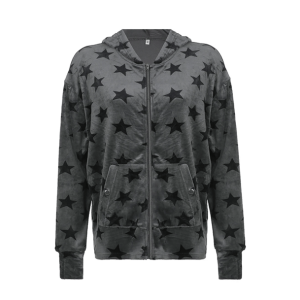 Y2K Star Hoodie: Trendy Y2K Grunge Style for Summer Outfits