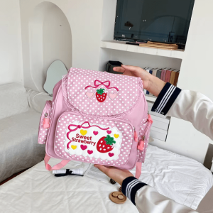 Y2K Strawberry Milk Backpack - Cute Retro Style for Summer Outfits