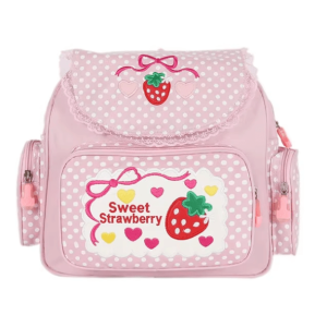 Y2K Strawberry Milk Backpack - Cute Retro Style for Summer Outfits