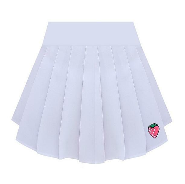 Y2K Strawberry Milk Skirt: Trendy Summer Outfit for Retro Vibes