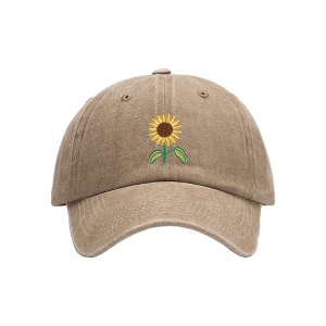 Y2K Sunflower Baseball Cap: Trendy Accessory for Summer Outfits