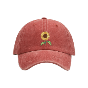 Y2K Sunflower Baseball Cap: Trendy Accessory for Summer Outfits