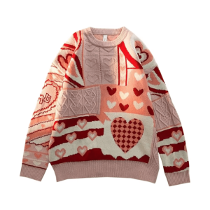 Y2K Sweetheart Sweater: Retro-Inspired Top for Summer Vibes