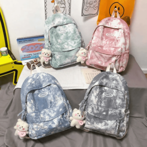 Y2K Tie Dye School Backpack - Retro 90s Fashion for Trendy Outfits