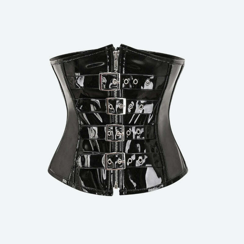 Y2K Underbust Corset: Retro Grunge Style for Summer Outfits