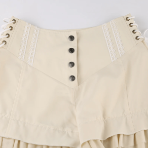 Y2K Vintage Coquette Shorts: Retro Summer Outfit for Trendy Women