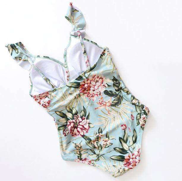 Y2K Vintage Flowers Swimwear: Retro Summer Beach Outfit for Trendy Women