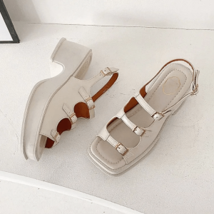 Y2K Vintage Platform Sandals for Retro Summer Outfits and Grunge Style