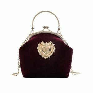 Y2K Vintage Queen Crossbody Bag for Retro Summer Outfits and Parties