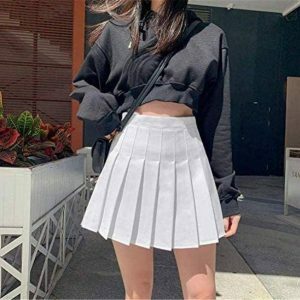 Y2K White Tennis Skirt: Retro Summer Outfit for Trendy Women