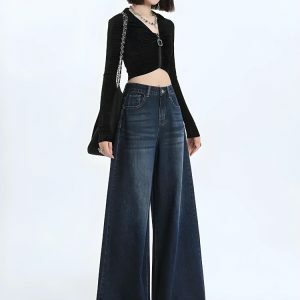 Y2K Wide Leg Jeans: Retro 90s Fashion for Effortless Summer Style