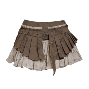 Y2K Woodland Mini Skirt: Trendy Summer Outfit for Retro Vibes