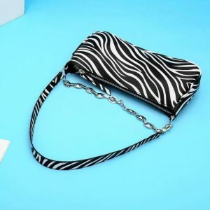 Zebra Print Handbag: Y2K Fashion Statement for Summer Outfits & Parties